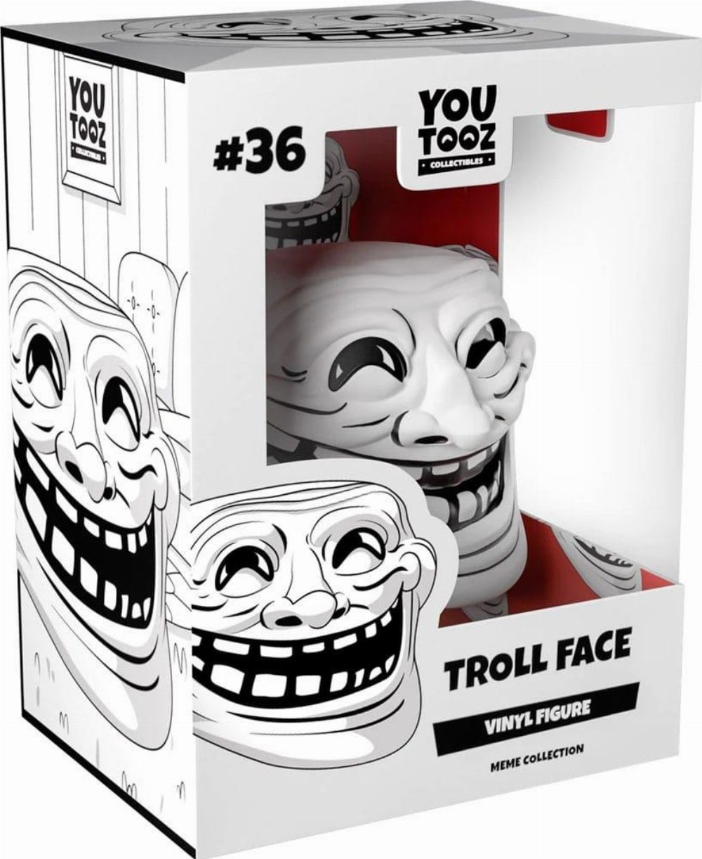 Trollface, a trademarked meme ‣ Fameable