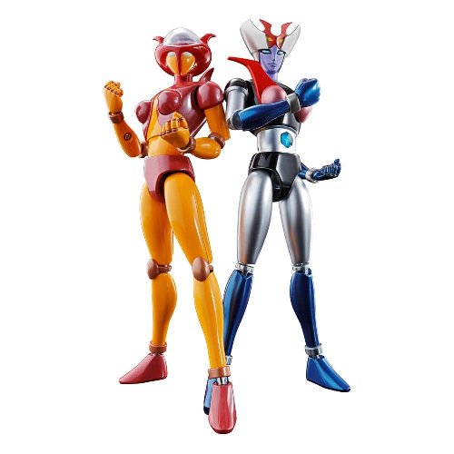 Mazinger Z Soul of Chogokin - GX-08R Aphrodai A vs
GX-09R Minerva X Diecast Φιγούρες Δράσης (16cm)