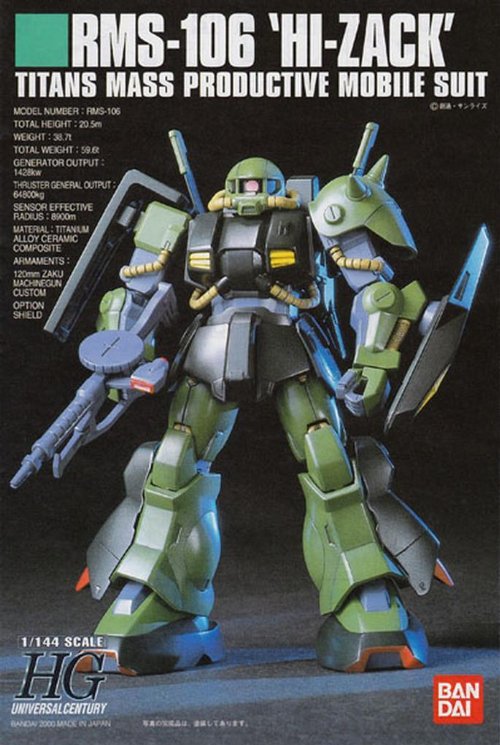 Mobile Suit Gundam - High Grade Gunpla: Hi-Zack 1/144
Σετ Μοντελισμού