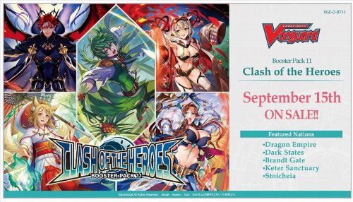 Cardfight!! Vanguard Booster Box (16 boosters) -
will+Dress D-BT11: Clash of the Heroes