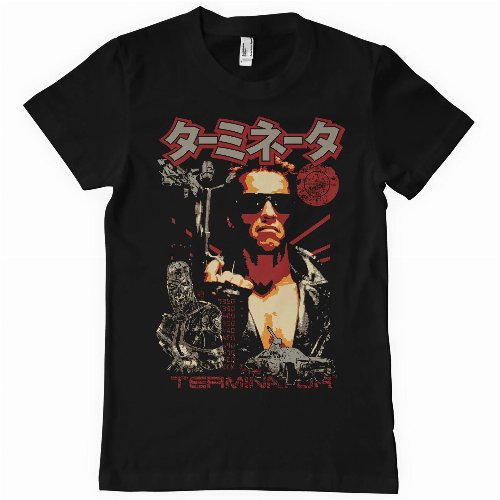 The Terminator - Japanese Poster Black T-Shirt
(S)