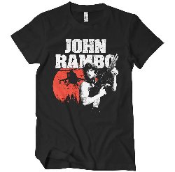 John Rambo - Poster Black T-Shirt (S)
