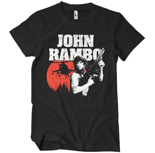 John Rambo - Poster Black T-Shirt
