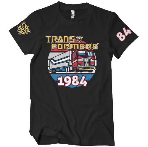Transformers - Optimus Prime of 1984 Black T-Shirt
(L)