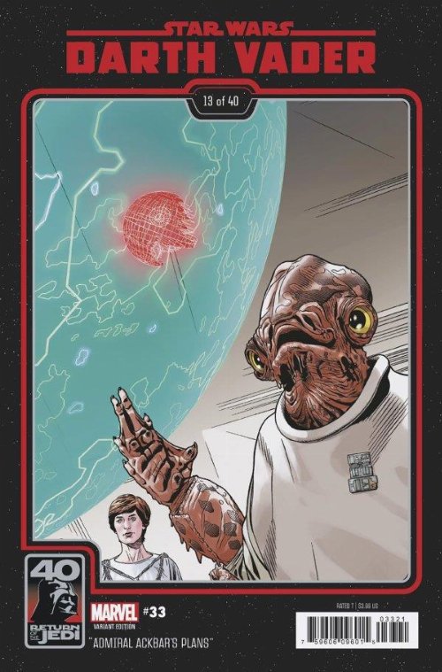 Star Wars Darth Vader #33 Sprouse Return Of The
Jedi 40th Anniversary Variant Cover