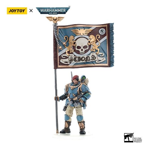 Warhammer 40000 - Astra Militarum Tempestus
Scions Command Squad 55th Kappic Eagles Banner Bearer Action Figure
(12cm)