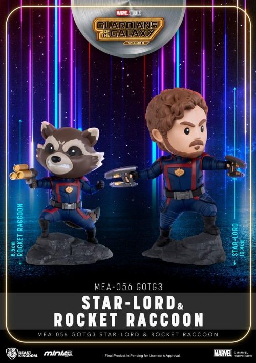 Marvel: Guardians of the Galaxy 3 Mini Egg
Attack - Star Lord & Rocket Raccoon Figures
(8-10cm)