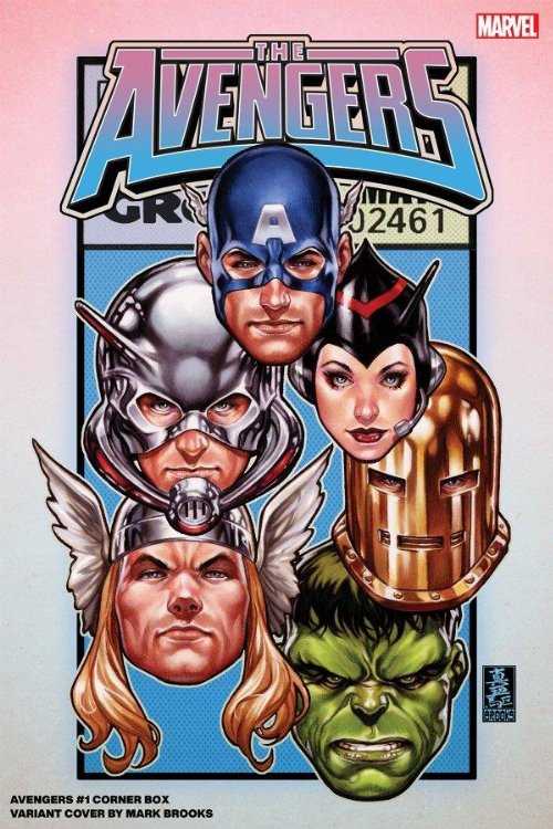 Τεύχος Κόμικ The Avengers #1 Brooks Corner Variant
Cover