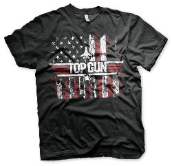 Top Gun - America Black T-Shirt (S)