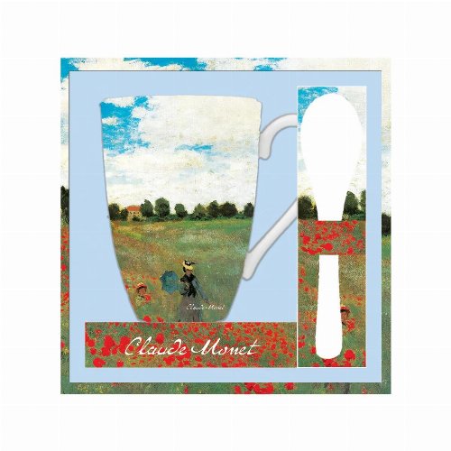 Σειρά ART: Monet - Les Coquelicots Κεραμική Κούπα με
Κουταλάκι