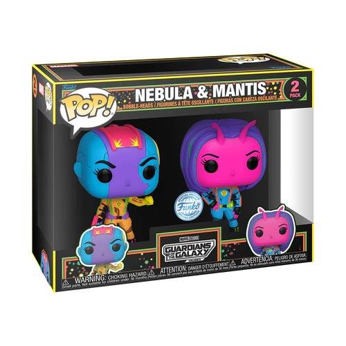 Φιγούρες Funko POP! Guardians of the Galaxy - Nebula
& Mantis (Black Light) 2-Pack (Exclusive)