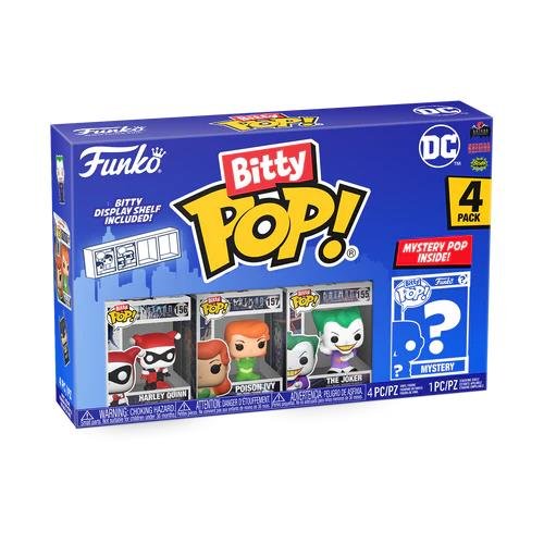 Funko Bitty POP! Heroes - Harley Quinn, Poison Ivy,
The Joker & Chase Mystery 4-Pack Φιγούρες