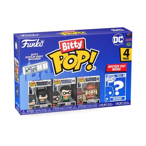 Funko Bitty POP! Heroes - Batman, Robin, Scarecrow
& Chase Mystery 4-Pack Φιγούρες