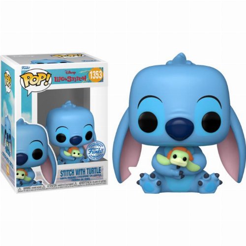 Φιγούρα Funko POP! Disney: Lilo & Stitch - Stitch
with Turtle #1353 (Exclusive)