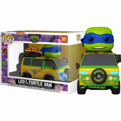 Figure Funko POP! Rides: Teenage Mutant Ninja
Turtles: Mutant Mayhem - Leo in the Turtle Van #301
(Exclusive)