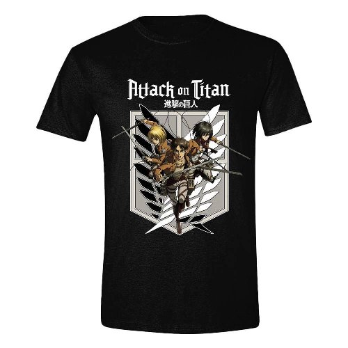 Attack on Titan - Armin, Eren, Mikasa Scouts Black
T-Shirt (S)