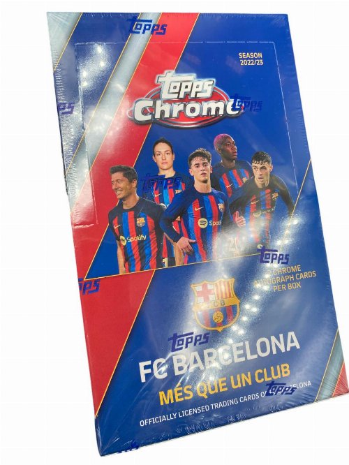 Topps - 2022-23 Chrome FC Barcelona Hobby Box (16
Φακελάκια)