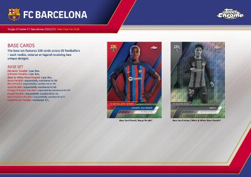 Topps - 2022-23 Chrome FC Barcelona Hobby Box
(16 Packs)
