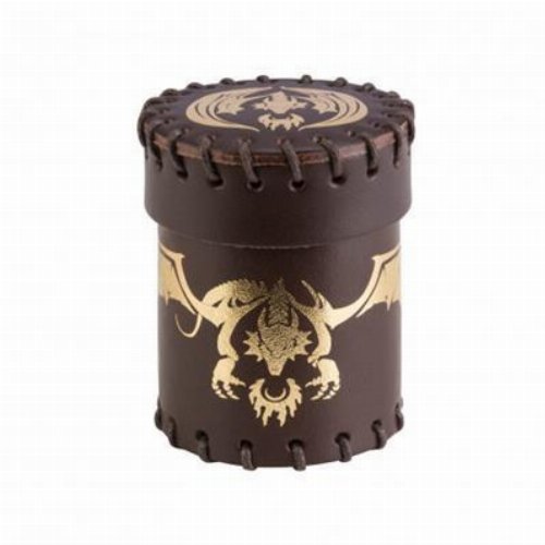 Flying Dragon - Brown and Golden Leather Dice
Cup