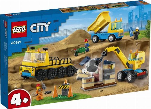 LEGO City - Construction Trucks & Wrecking
Ball Crane (60391)