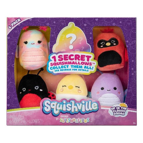 Squishmallows - Squishville Mini: Up In The
Clouds Squad 6-Pack Plush Figures (5cm)