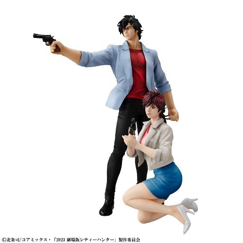 City Hunter Private Eyes: G.E.M. - Saeba Ryo
& Makimura Kaori 2-Pack Statue Figures
(17-25cm)