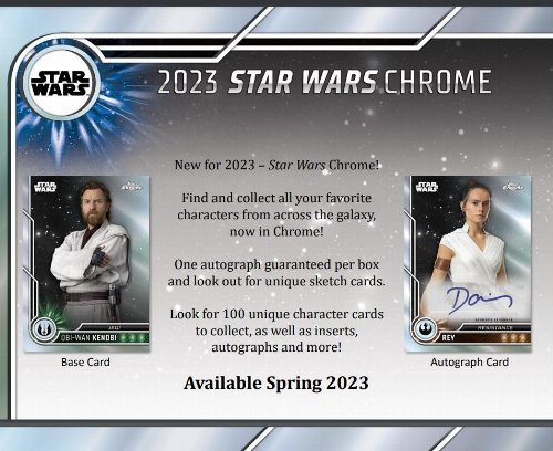 Topps - 2023 Chrome Star Wars Hobby Box (24
Packs)