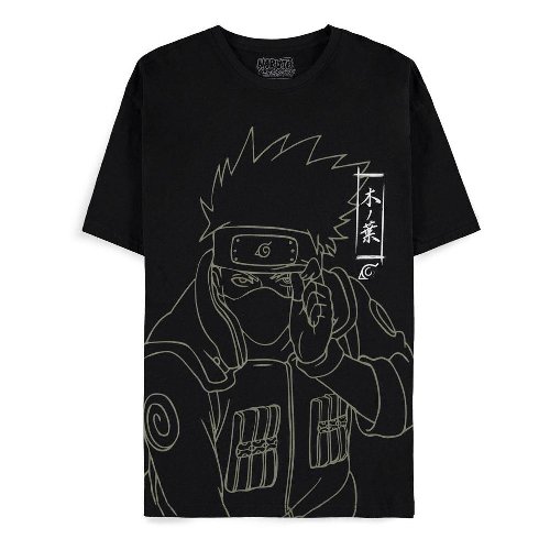 Naruto Shippuden - Kakashi Line Art Black T-Shirt
(XL)