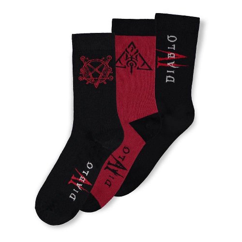 Diablo 4 - Logo 3-Pack Socks (Size
39-42)