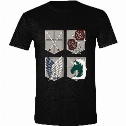 Attack on Titan - Emblems Black T-Shirt
(S)