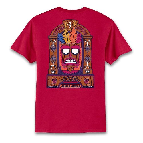 Crash Bandicoot - Aku Aku Tribal Red T-Shirt
(XL)