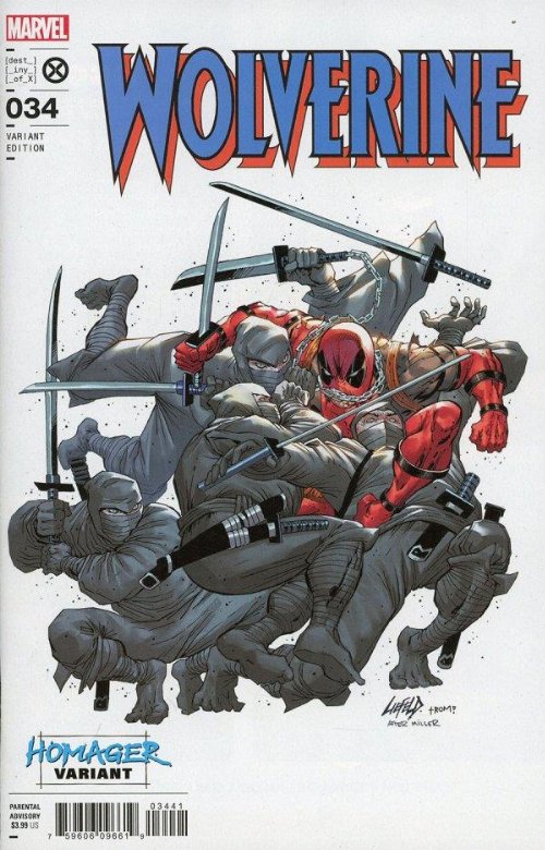 Τεύχος Κόμικ Wolverine #34 Liefield Homage Variant
Cover