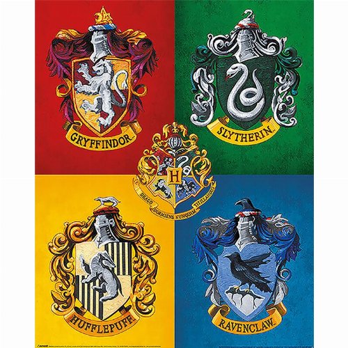 Harry Potter - Colorful Crests Poster
(50x40cm)