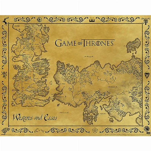 Game of Thrones - Westeros Map Poster
(50x40cm)