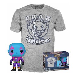 Συλλεκτικό Funko Box: Marvel Guardians of the Galaxy -
Drax (Black Light) POP! με T-Shirt (XL)