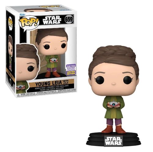 Figure Funko POP! Star Wars: Obi-Wan Kenobi -
Leia Organa holding Lola #659 (SDCC 2023
Exclusive)