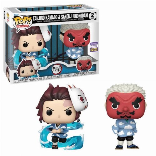 Figures Funko POP! Demon Slayer: Kimetsu no
Yaiba - Tanjiro Kamado & Sakonji Urokodaki 2-Pack (SDCC 2023
Exclusive)