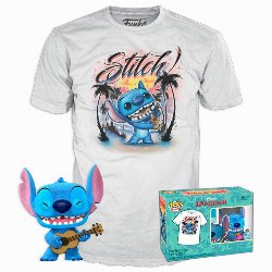 Συλλεκτικό Funko Box: Lilo and Stitch - Stitch with
Ukelele (Flocked) POP! με T-Shirt (L)
