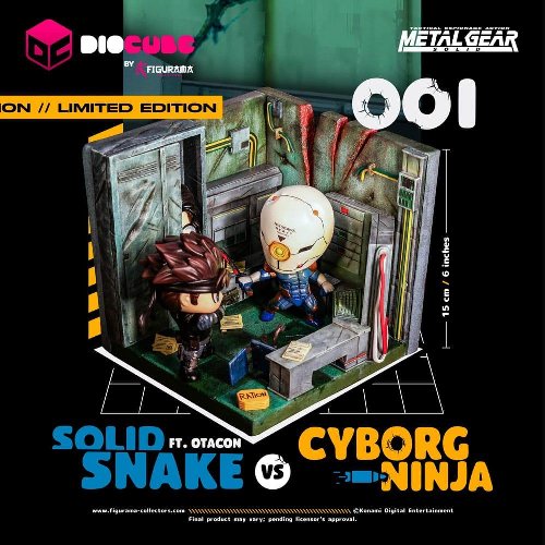 Metal Gear Solid: DioCube - Solid Snake Vs
Cyborg Ninja Ft Otacon Statue Figure (15cm)