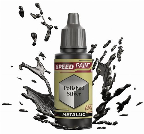 The Army Painter - Speedpaint Metallic Polished
Silver (18ml)