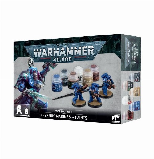 Warhammer 40000 - Space Marines: Infernus Marines +
Paints Set