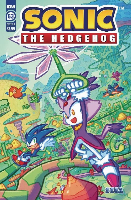 Sonic The Hedgehog #63 Cover
B