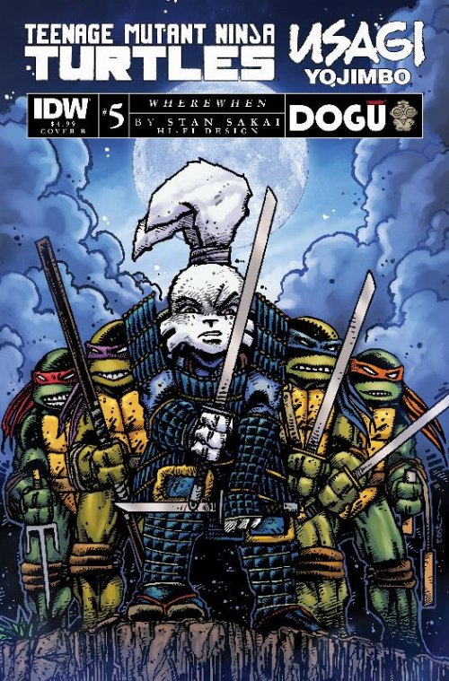 Τεύχος Κόμικ TMNT Usagi Yojimbo: Wherewhen #5 Cover
B