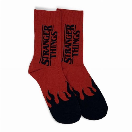 Stranger Things - Logo Red Socks (Size
40-46)