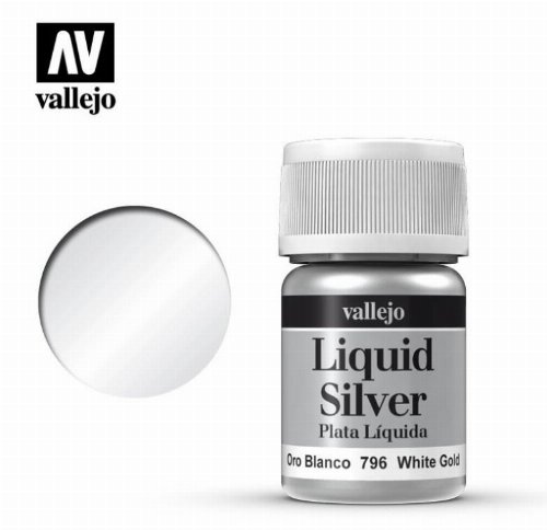 Vallejo Model Metal Color - White Gold Silver
(35ml)