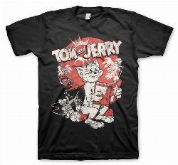 Tom & Jerry - Vintage Comic Black T-Shirt
(S)