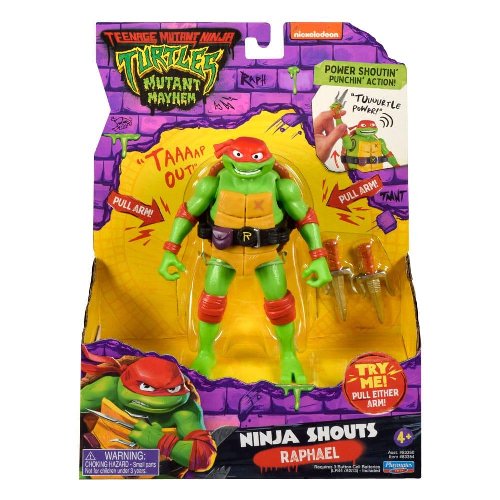 Teenage Mutant Ninja Turtles: Mutant Mayhem -
Ninja Shouts Raphael Action Figure (15cm)