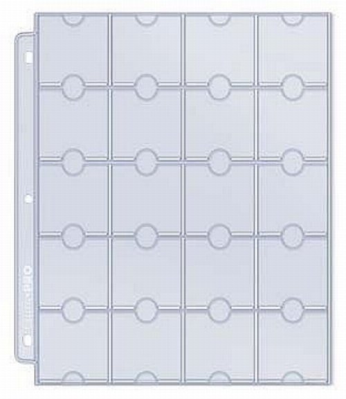 Ultra Pro - 20-Pocket Platinum Page for Coins
& Tokens (10 pieces)