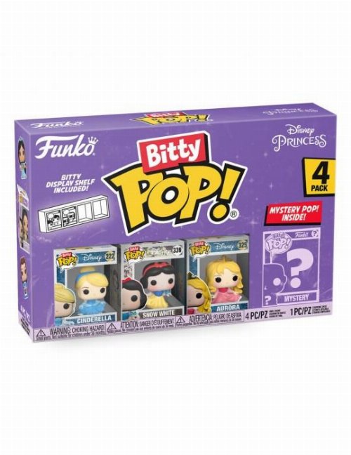 Funko Bitty POP! Disney - Cinderella, Snow
White, Aurora & Chase Mystery 4-Pack
Figures