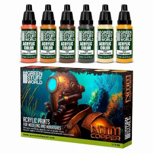 Green Stuff World - NMM Copper Paint Set (6
Colours)